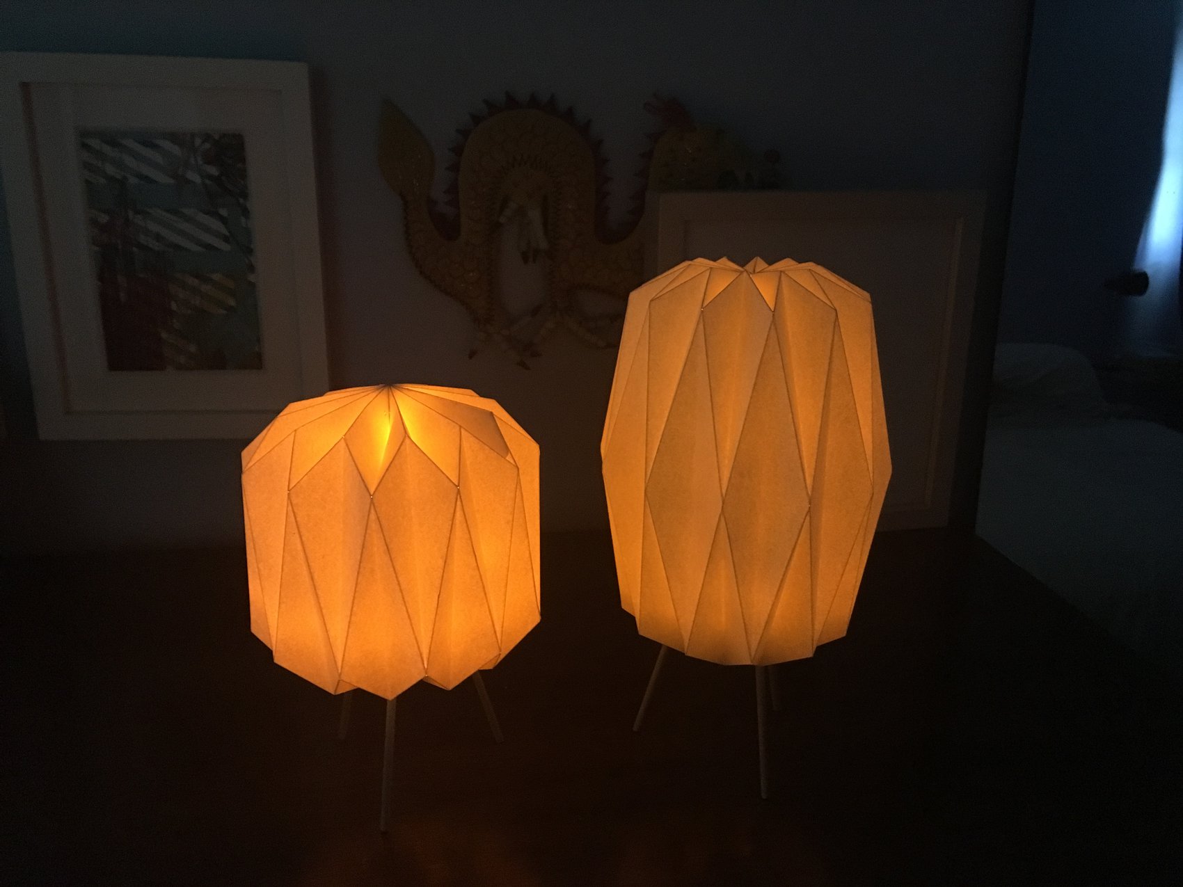 lamps at night